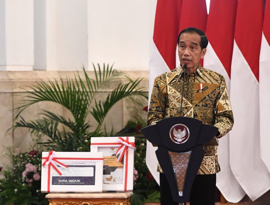podiumnews.com-Jokowi Minta APBN 2022 Dirancang Responsif, Antisipatif, dan Fleksibel