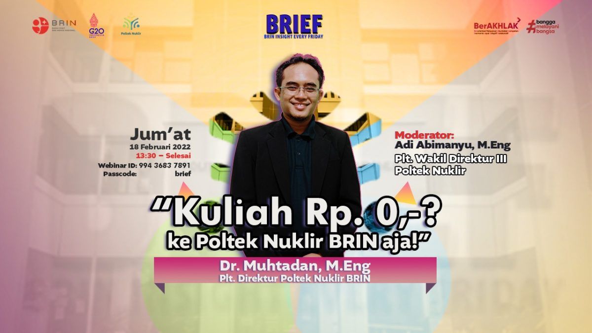 podiumnews.com-Penerimaan Mahasiswa Baru Poltek Nuklir BRIN Ditutup 31 Maret