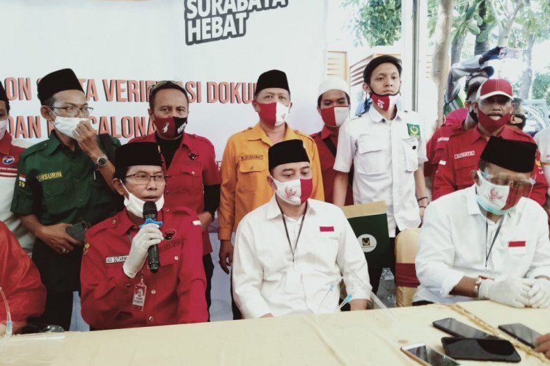 podiumnews.com-PDIP Surabaya Targetkan Paslon Eri-Armuji Menang di 31 Kecamatan