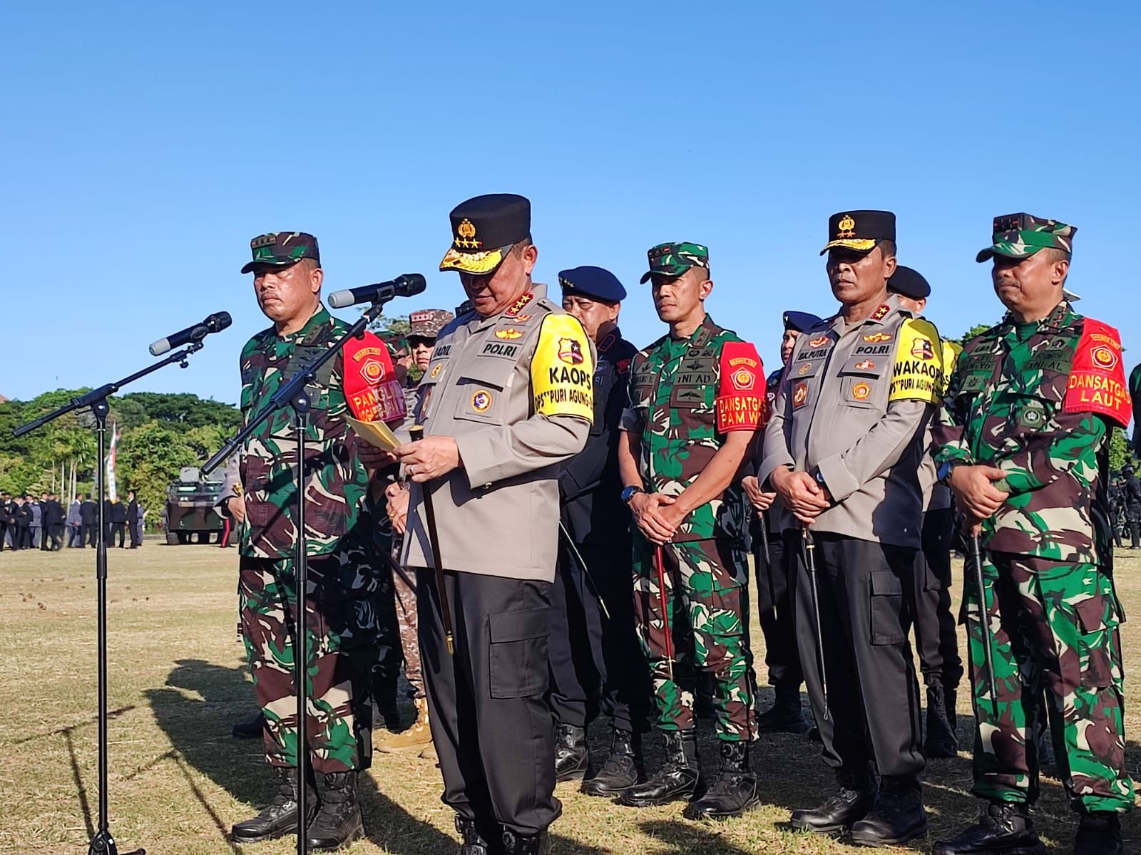 podiumnews.com-TNI-Polri Gelar Apel Pengamanan KTT WWF