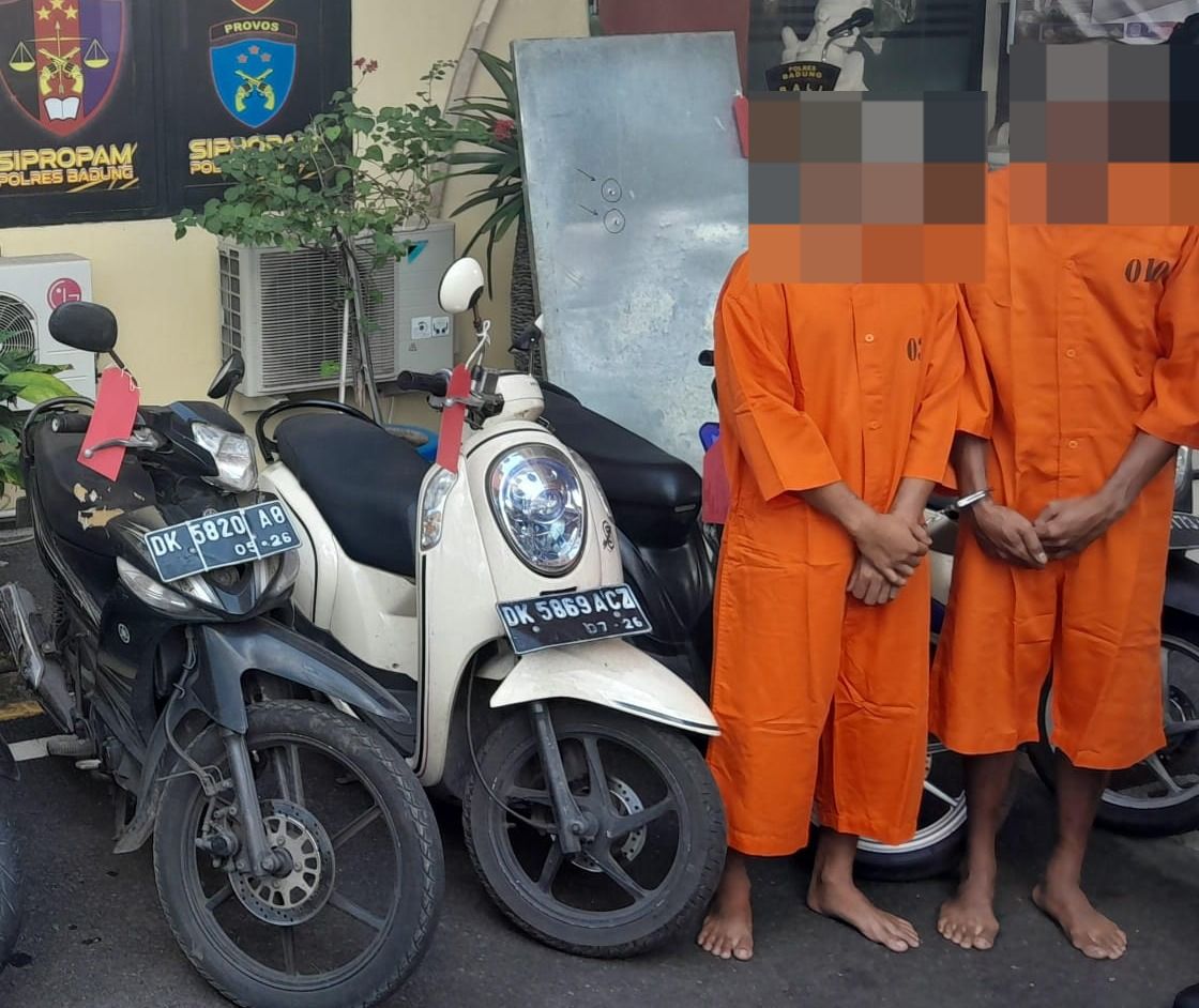 podiumnews.com-Polres Badung Ringkus Maling Motor di Buduk