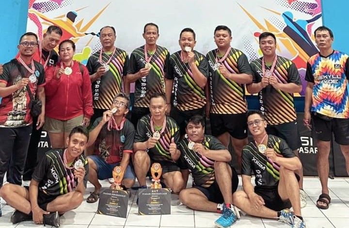 Denpasar Juara Satu Turnamen Tenis Meja Bapor Korpri