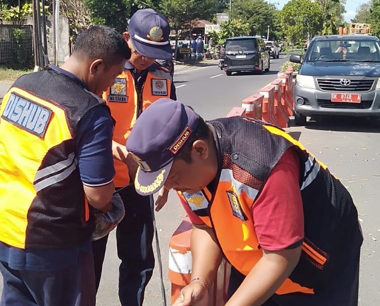 podiumnews.com- Dishub Uji Coba Ubah Arus Lalin di Sanur