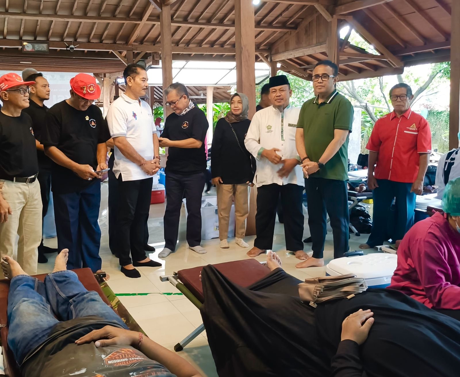 podiumnews.com-Wali Kota Denpasar Tinjau Aksi Donor Darah Padangsambian
