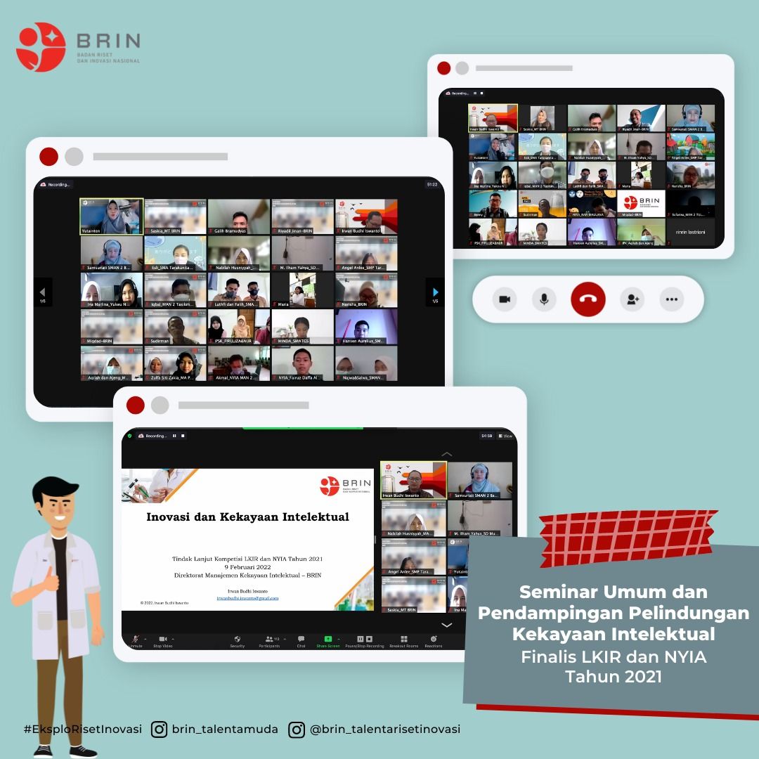 podiumnews.com-BRIN Fasilitasi Talenta Muda Lindungi Kekayaan Intelektual