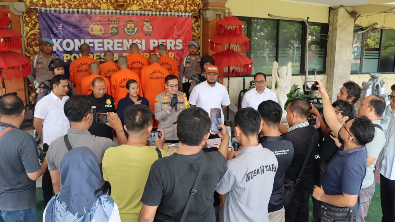 podiumnews.com-85 Pengedar Narkoba di Denpasar Digulung