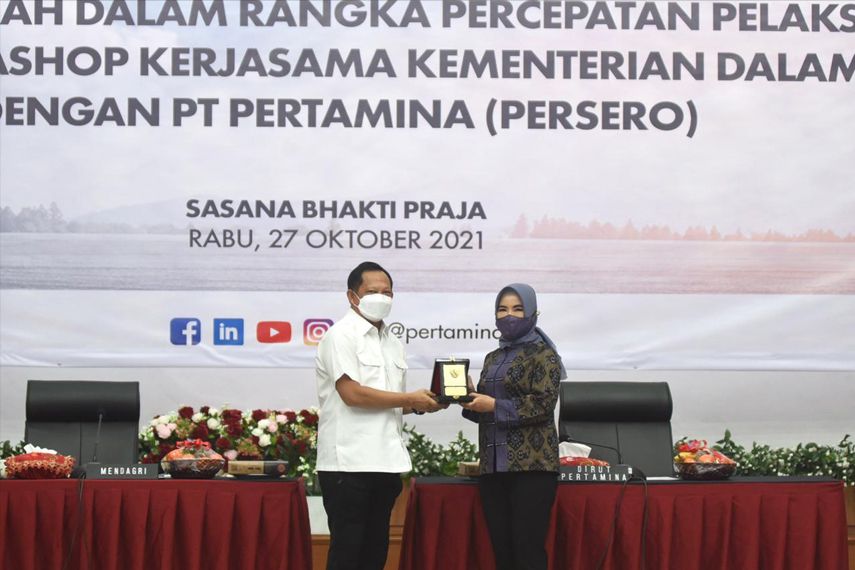 podiumnews.com-Pertamina-Kemendagri Lakukan Percepatan Pertashop