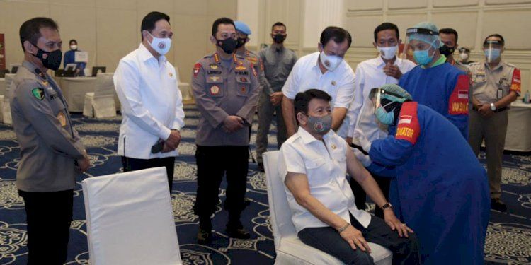 podiumnews.com-Kapolri: Vaksinasi Salah Satu Kunci Wujudkam Pertumbuhan Ekonomi Indonesia 
