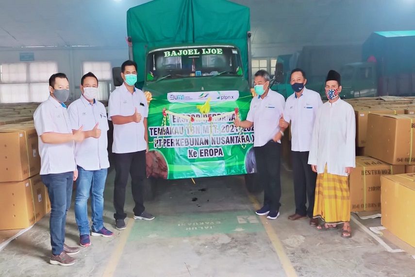 podiumnews.com-PTPN X Ekspor 86.054 Kg Tembakau ke Eropa