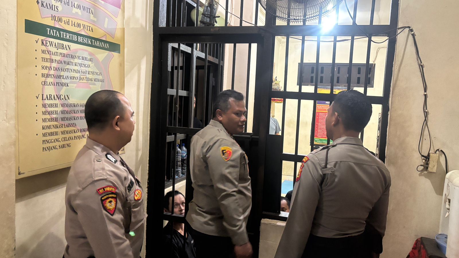 podiumnews.com- Kapolres Badung Cek Ruang Tahanan