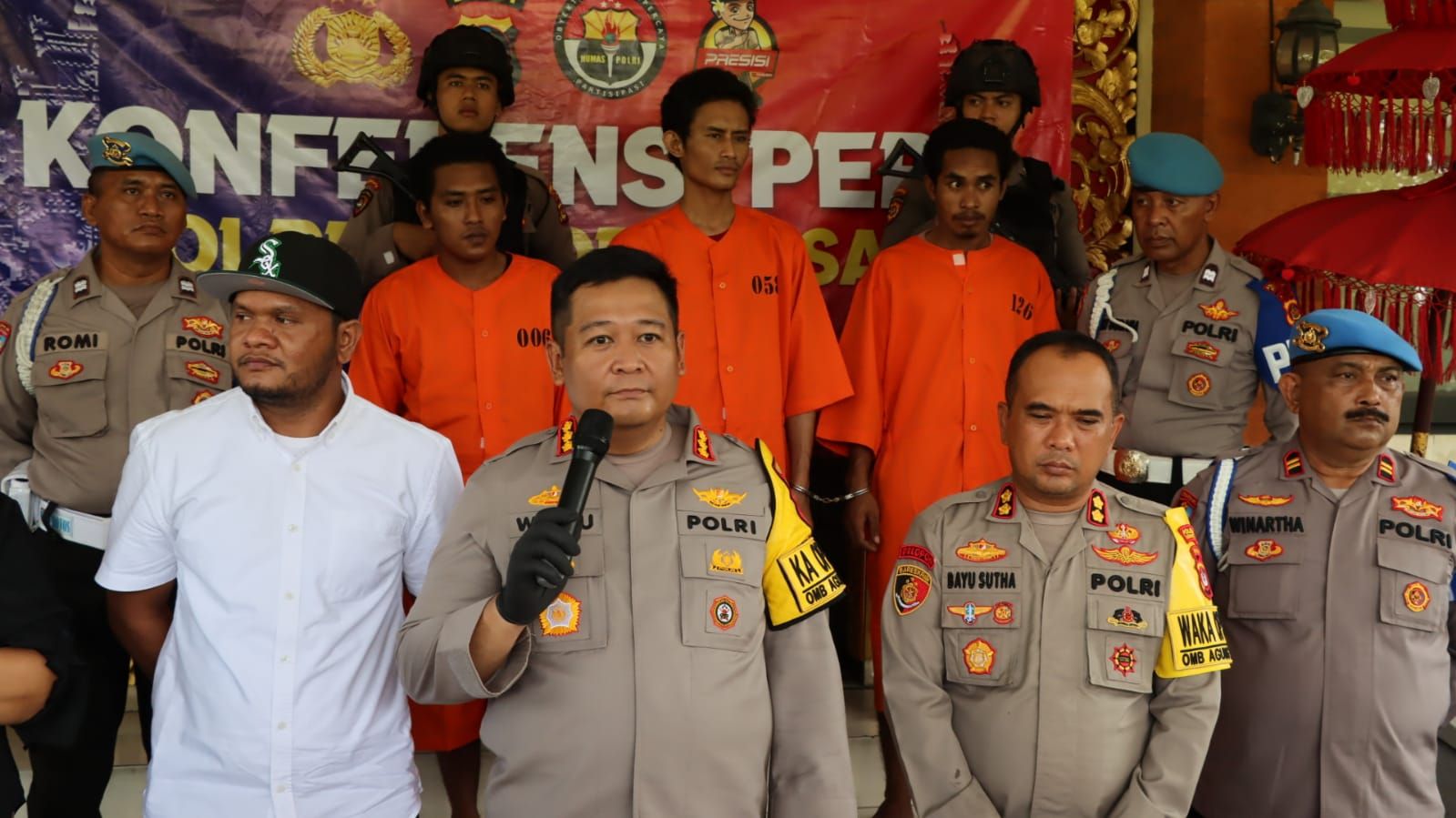 podiumnews.com-Polresta Denpasar Ringkus Tiga Kawanan Curanmor 