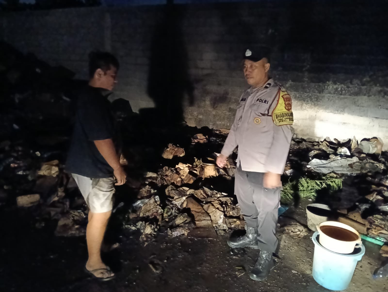 Kebakaran Gudang TPS3R di Kesiman Diduga Dipicu Abu Dupa