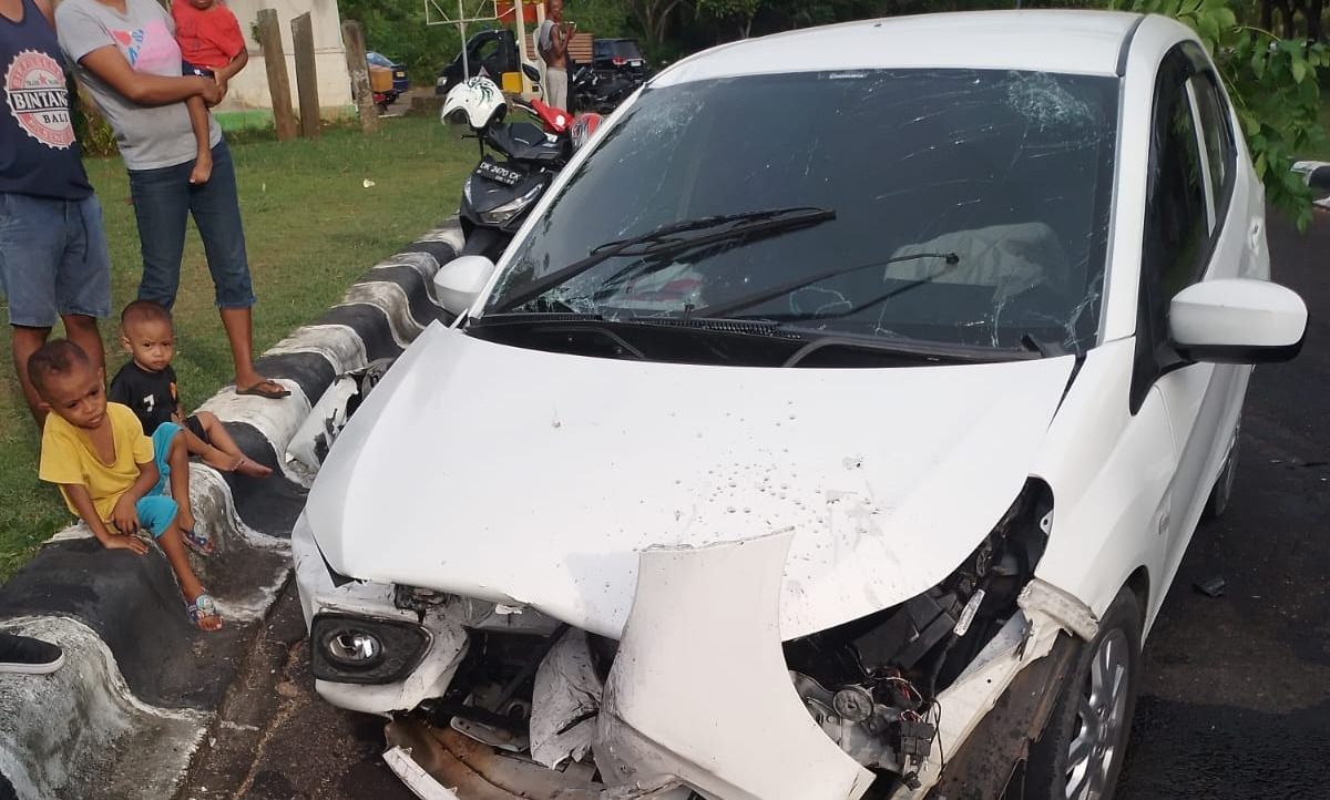 podiumnews.com-Empat Turis Asing Luka Tabrakan di Ungasan 