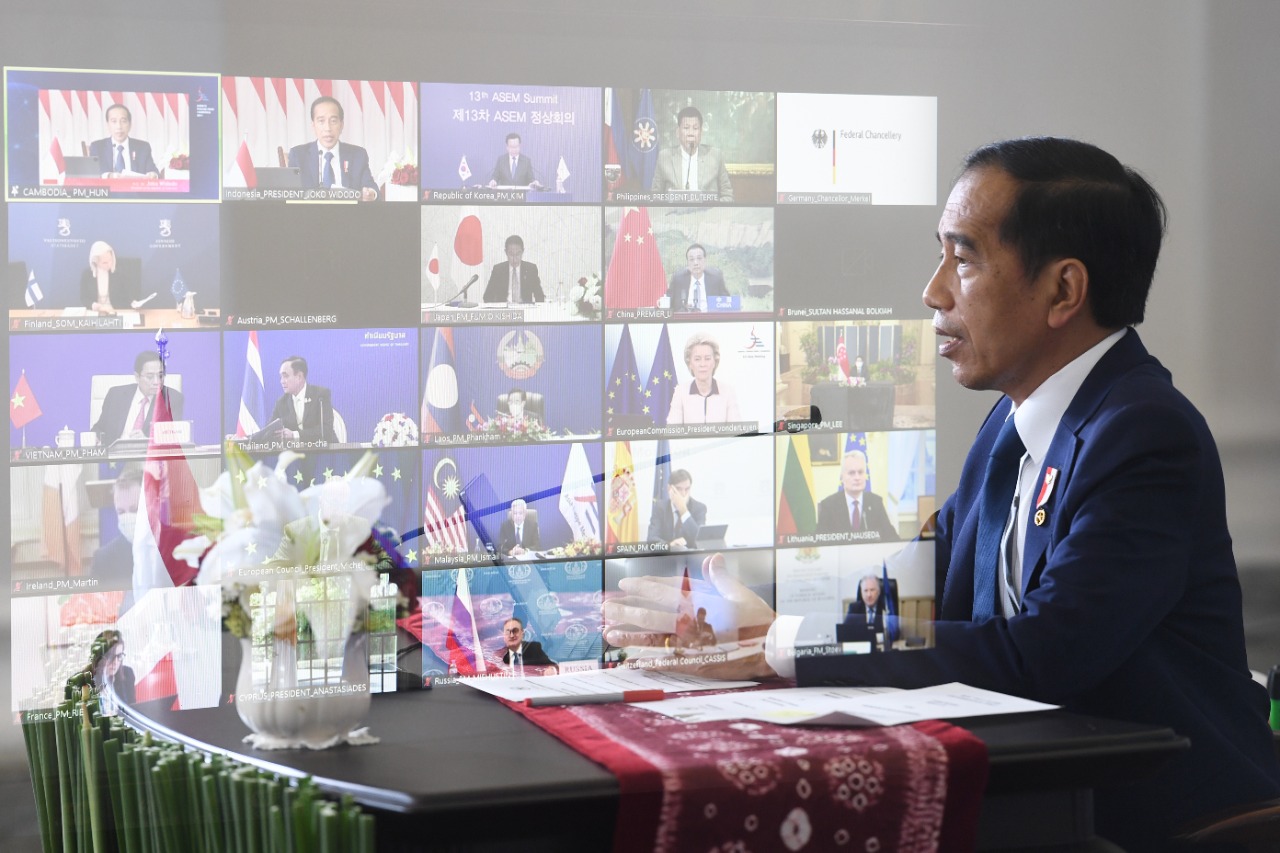 Presiden Dorong Pencapaian Target Vaksinasi WHO pada KTT ASEM ke-13