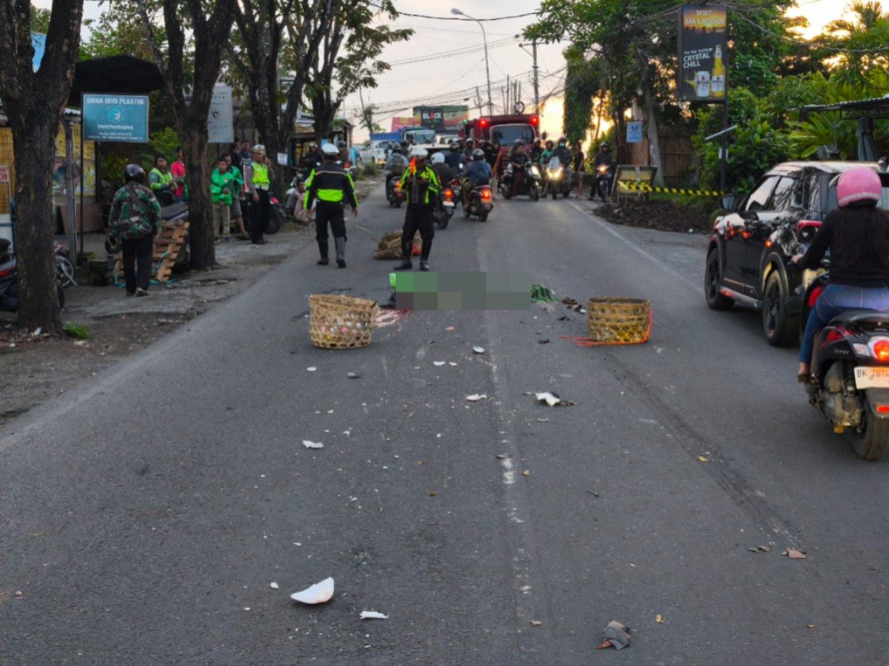 Di Canggu, Bule Prancis Tewas Akibat Lakalantas