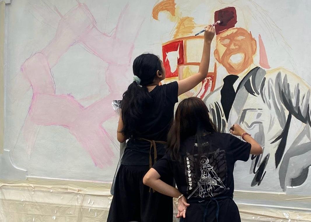 Generasi Muda Denut Tuangkan Pancasila Lewat Mural