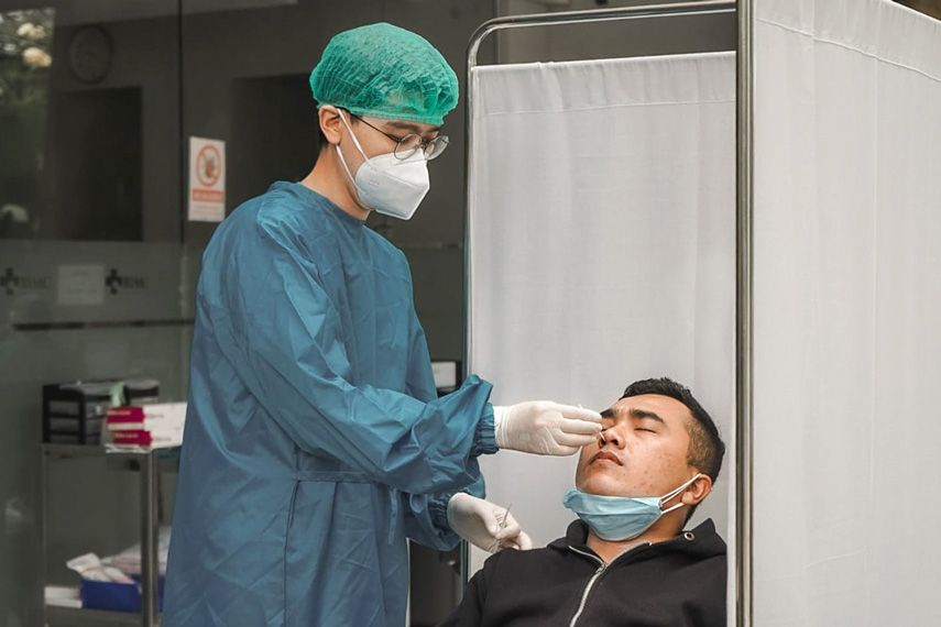 podiumnews.com-ITDC dan OHCC Udayana Gelar RDT Anatigen Survey di The Nusa Dua