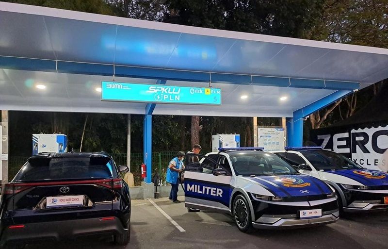 podiumnews.com-Delegasi KTT WWF Gunakan Kendaraan Listrik