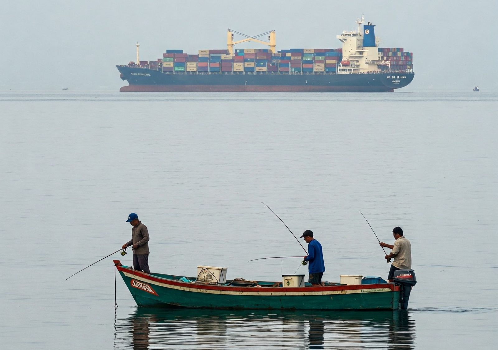 podiumnews.com-Satpol PP Bali: Bukan Larang Nelayan, Ingatkan Bahaya Lumpur