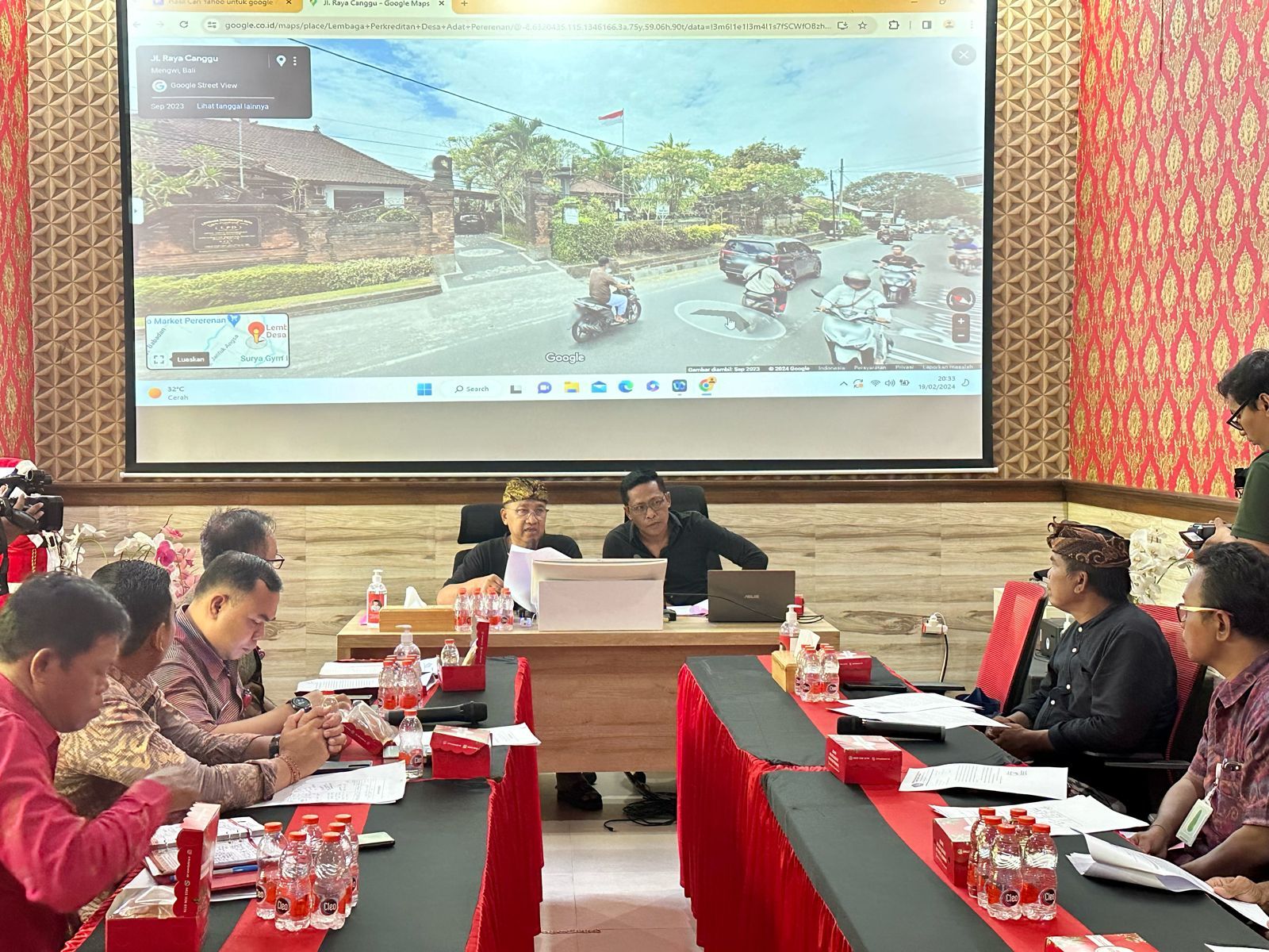 podiumnews.com-Parwata Bahas Permohonan Tanah Hibah LPD Pererenan