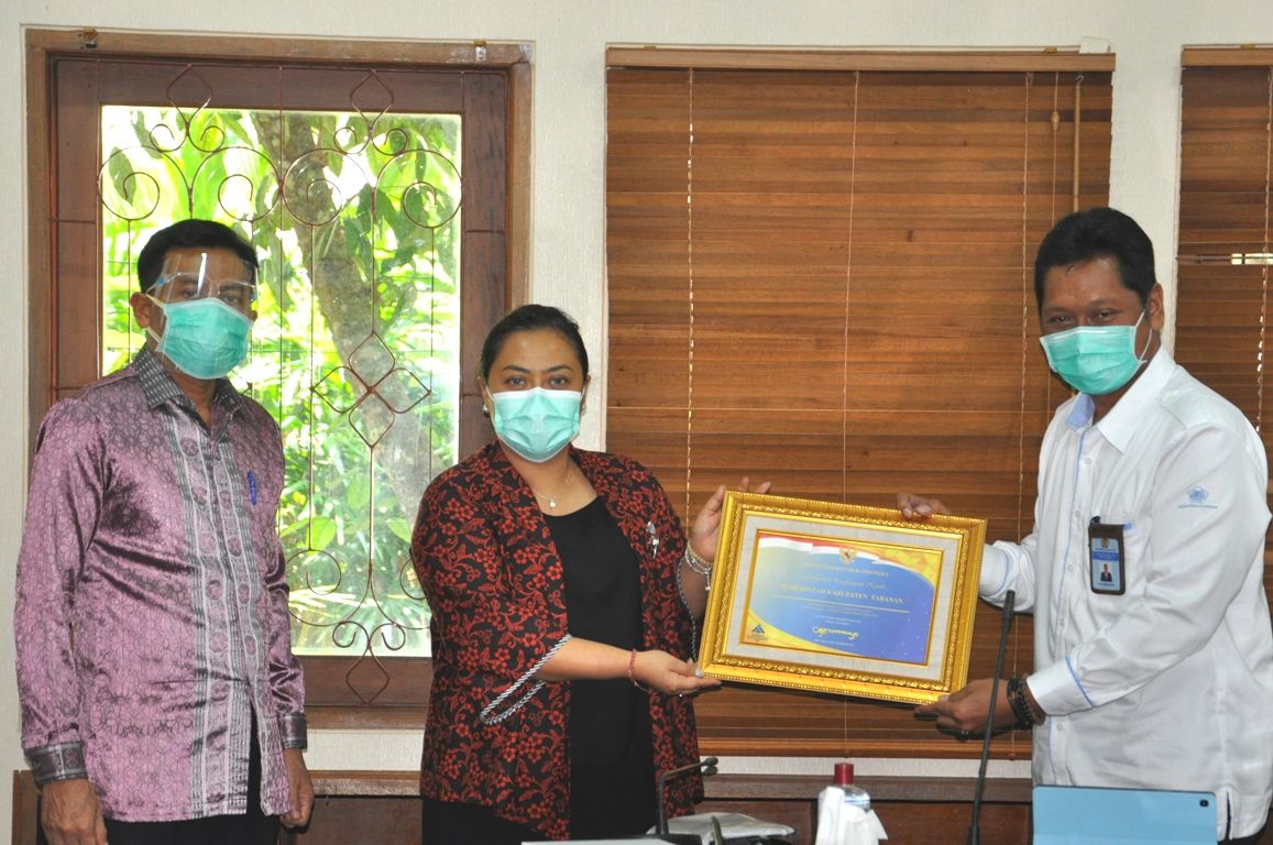 podiumnews.com- Tabanan Raih Penghargaan Pemerintah Pusat Enam Kali WTP Berturut