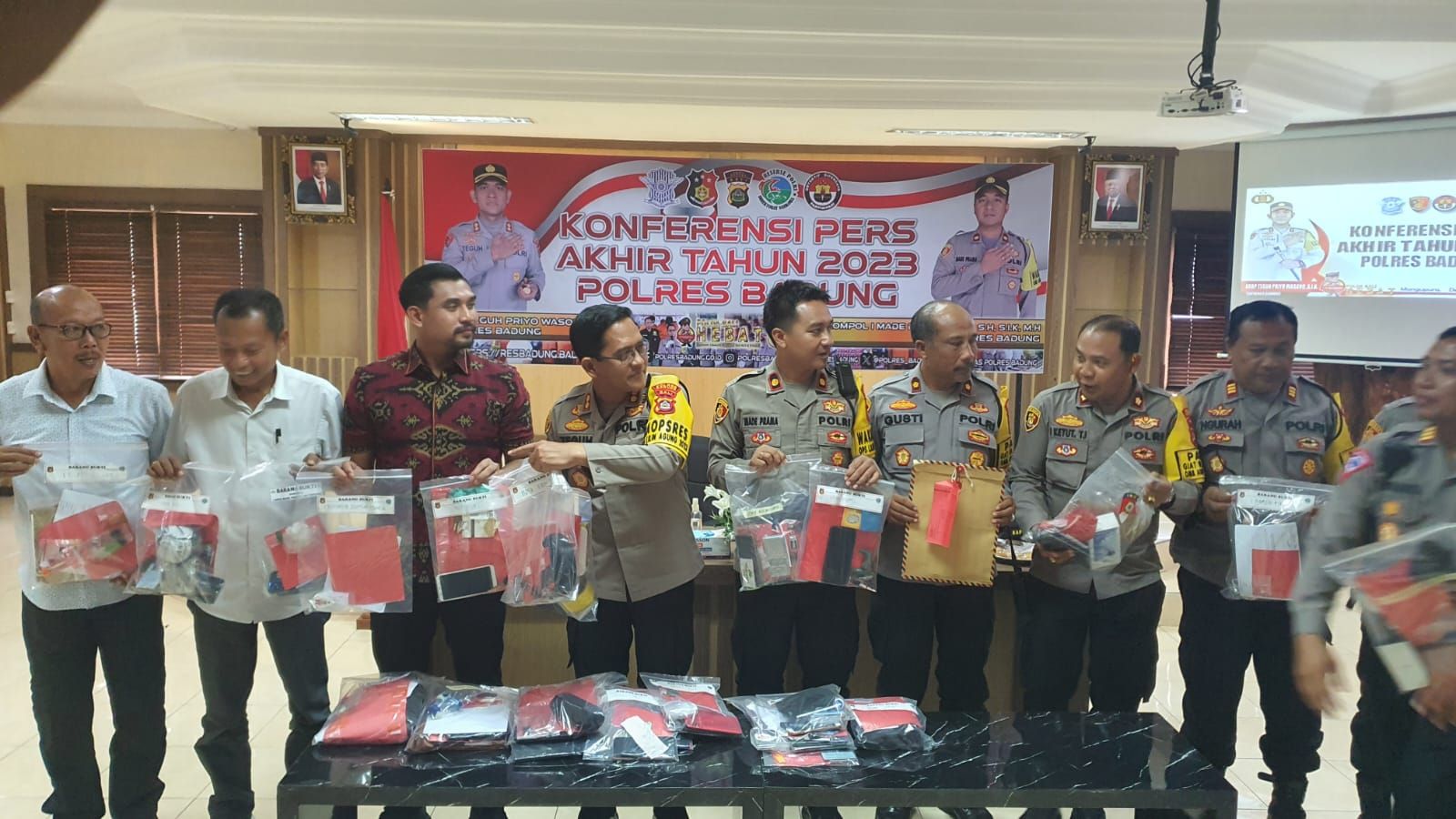 podiumnews.com-Polres Badung Tangani 434 Kasus Sepanjang 2023