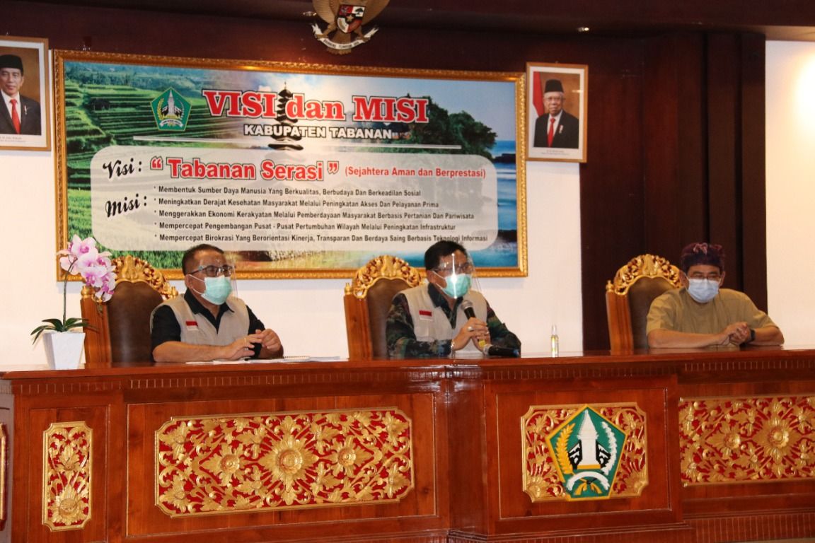 Gugus Tugas Covid-19 Tabanan Gelar Konferensi Pers Beri Kejelasan Informasi ke Masyarakat