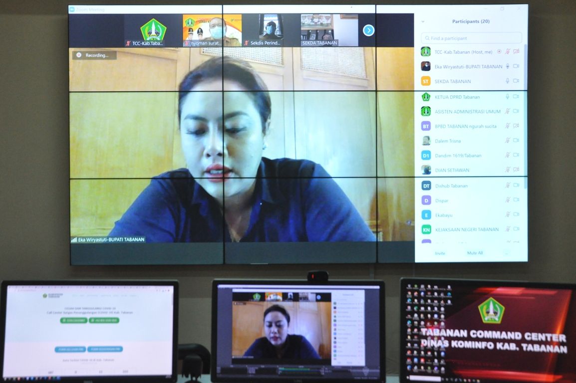 Rapat dengan Forkopimda, Bupati Eka Bahas Penanganan Covid-19