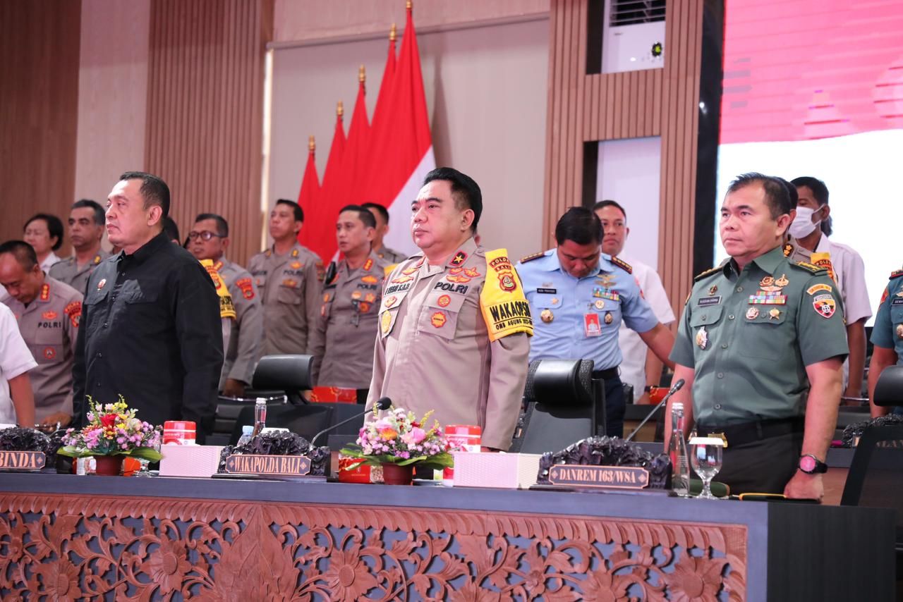 podiumnews.com-Polda Bali Rakor Keamanan Nataru