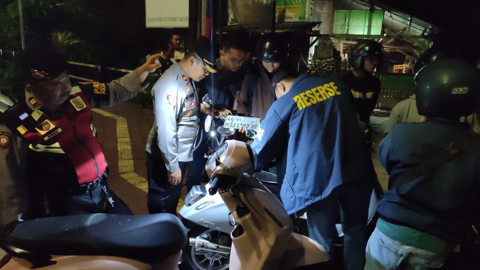 podiumnews.com-Empat Motor Tejaring Razia Balap Liar di Kuta Selatan