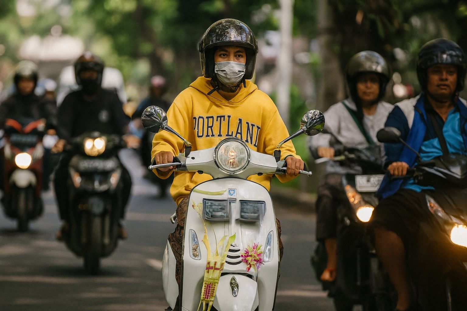 podiumnews.com-Euforia Tumpek Landep, Motor Suci Tapi Sungai Kotor