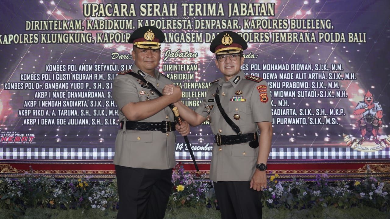 Kapolda Pimpin Sertijab Kapolresta Denpasar