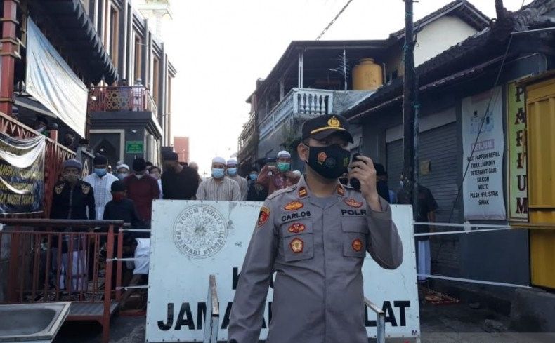 podiumnews.com-Umat Islam di Bali Laksanakan Shalat Idul Fitri dengan Prokes