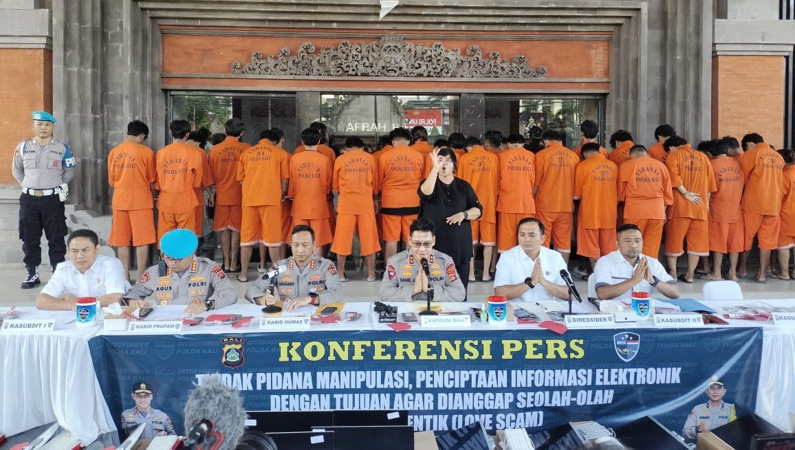 Bermarkas di Denpasar, Sindikat Lovescam Sasar WNA Amerika
