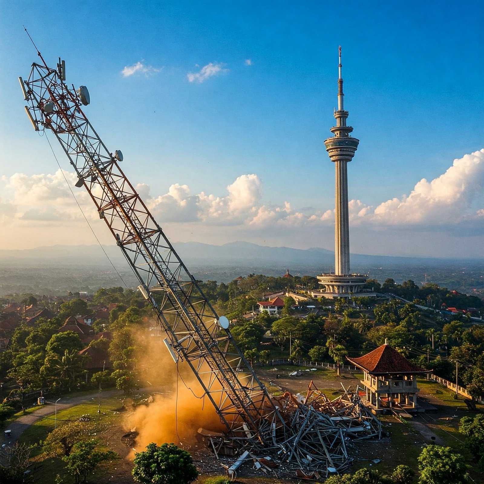 podiumnews.com-Bali Akan Robohkan Tower Liar Pasca Turyapada