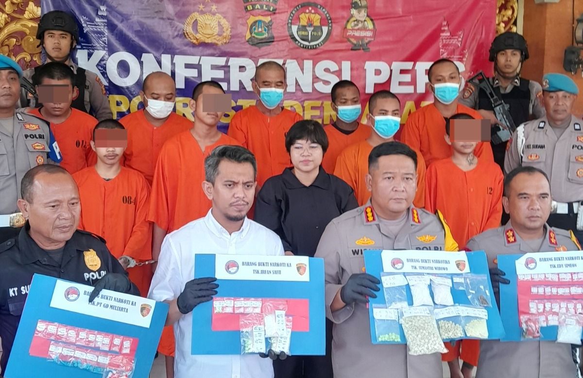 Sebulan, Polresta Denpasar Ringkus 41 Pelaku Narkoba