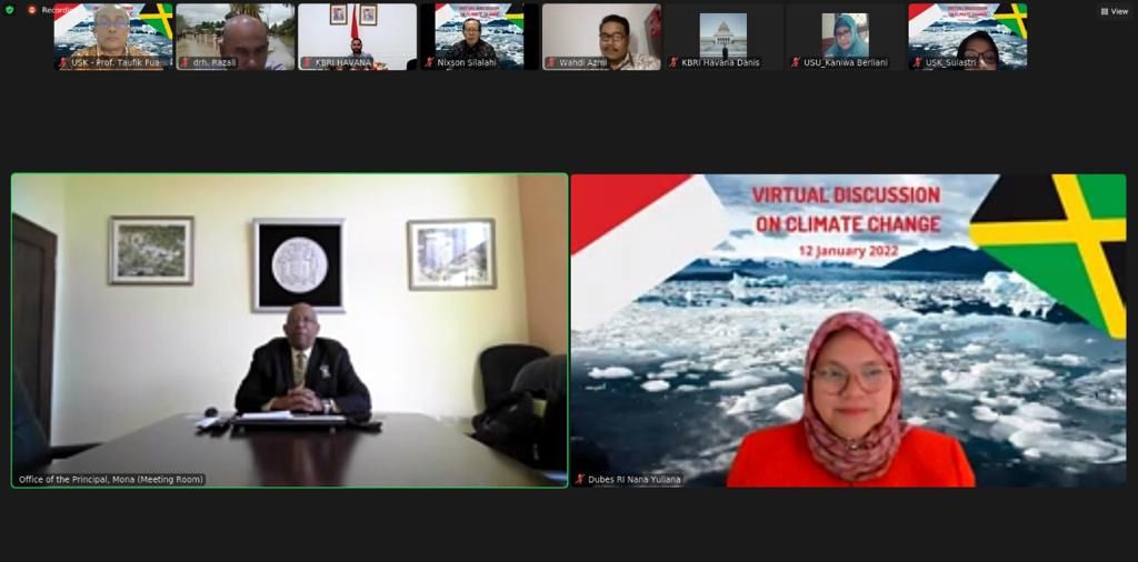 podiumnews.com-Indonesia-Jamaika Soroti Mitigasi, Adaptasi dan Edukasi Perubahan Iklim