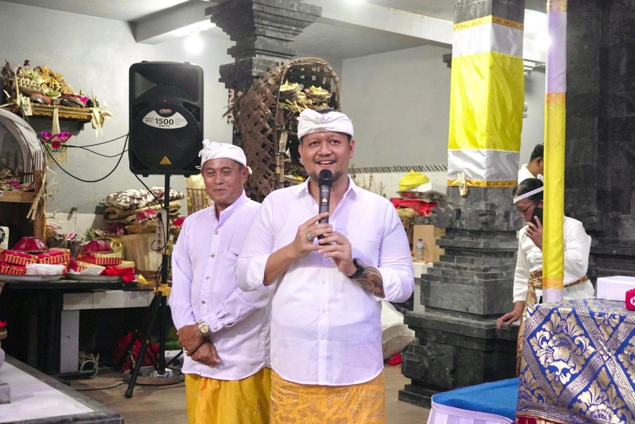  Wabup Badung Dukung Dana Aci di Pura Punggul