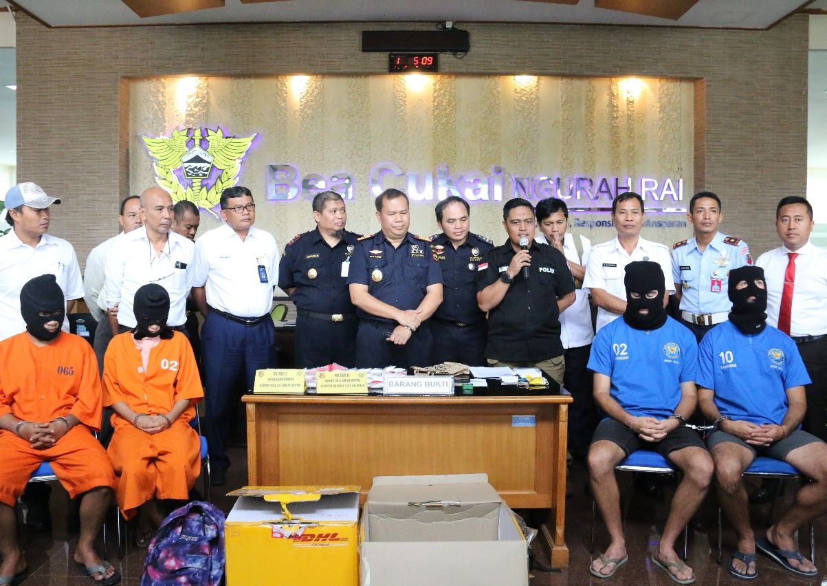 Bea Cukai Ngurah Rai Gagalkan Narkotika Senilai Rp 500 Juta