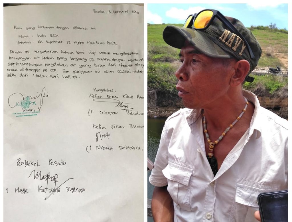 Cairan Diduga Limbah Meluber ke Pantai Dreamland