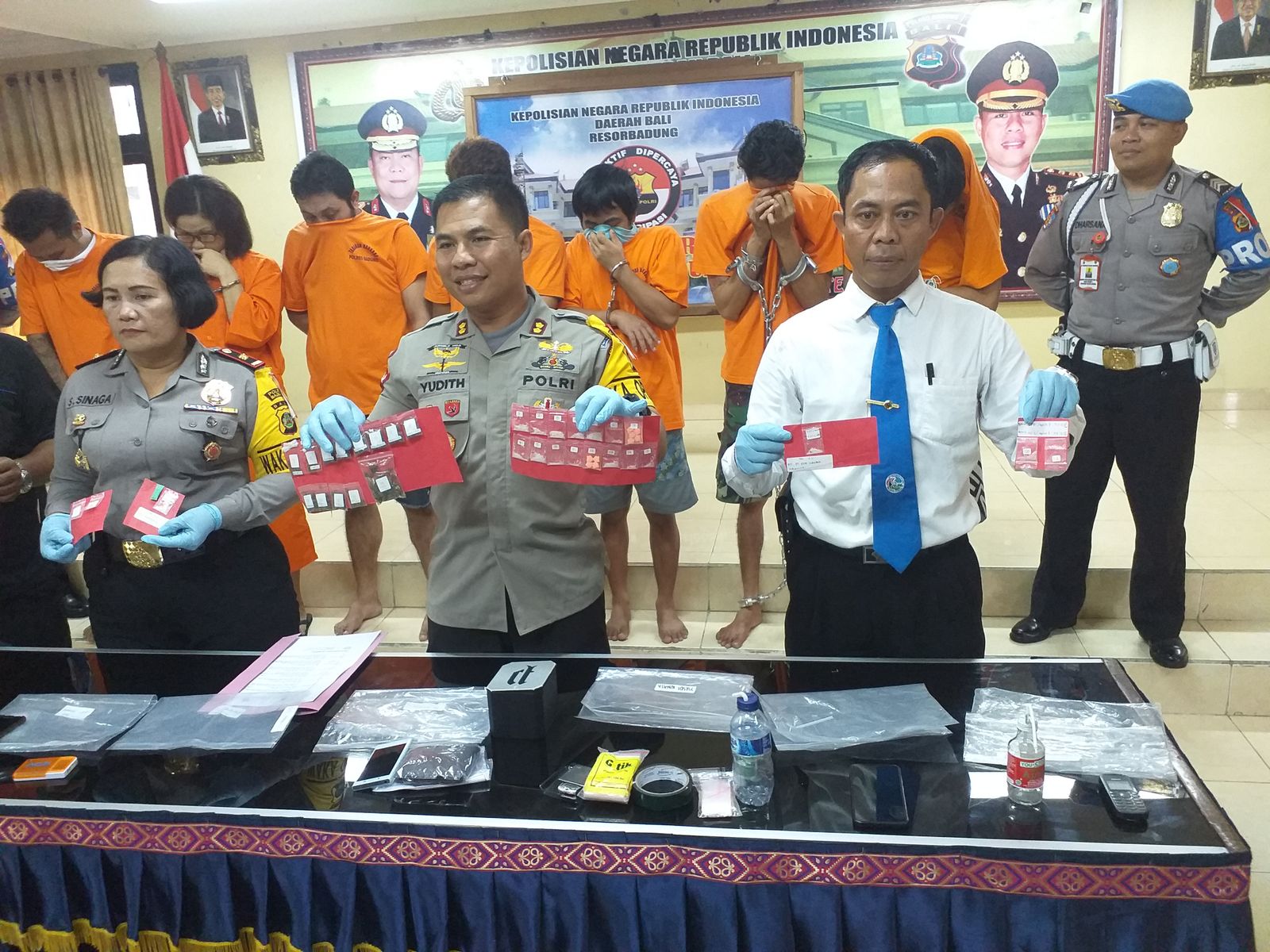 Polres Badung Amankan 7 Pelaku Narkoba, 2 di Antaranya Anggota Ormas
