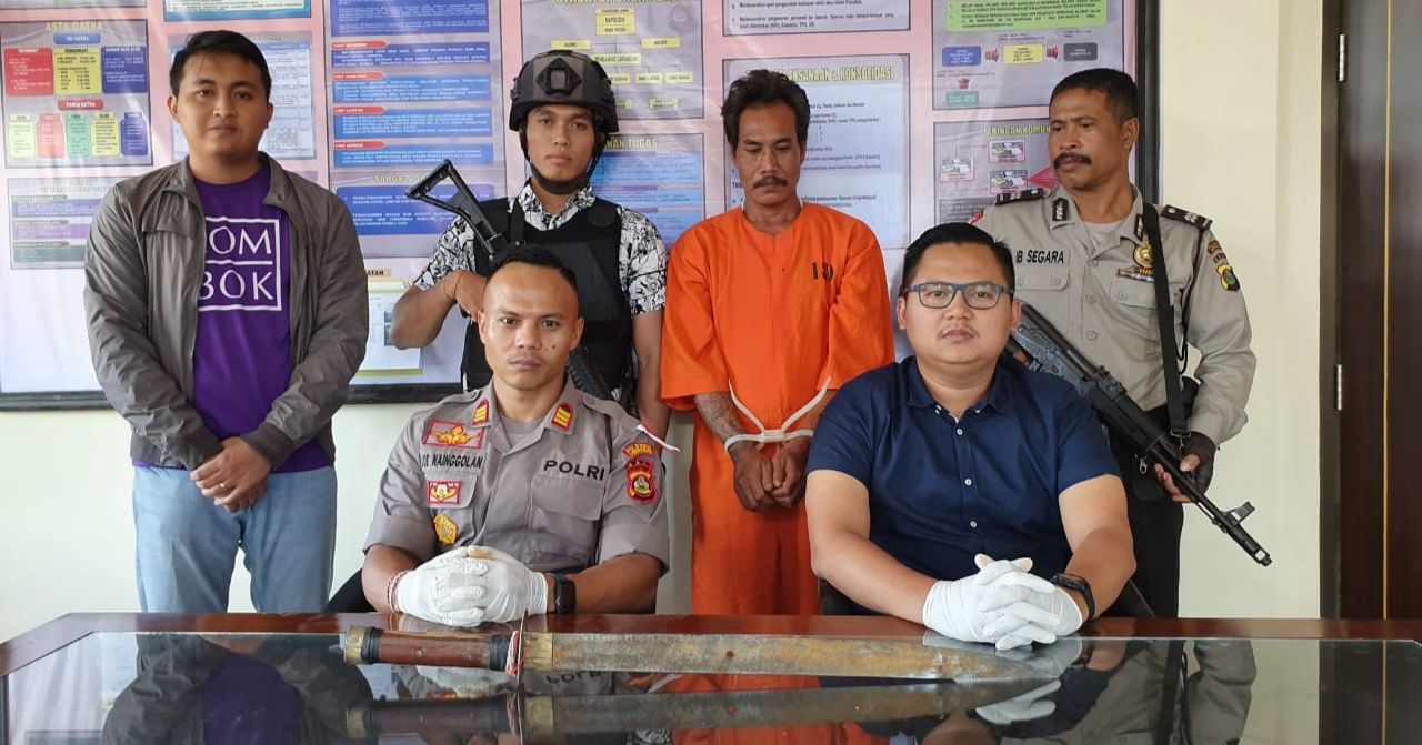 Pria yang Sempat Mengamuk Bawa Pedang di Batanta Ditangkap Polisi