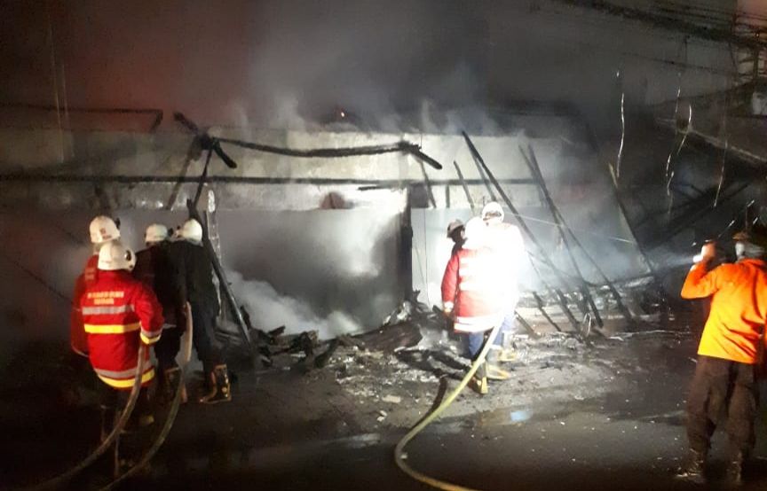 Diduga Akibat Korsleting, 5 Toko Dekat Lapas Kerobokan Hangus Terbakar