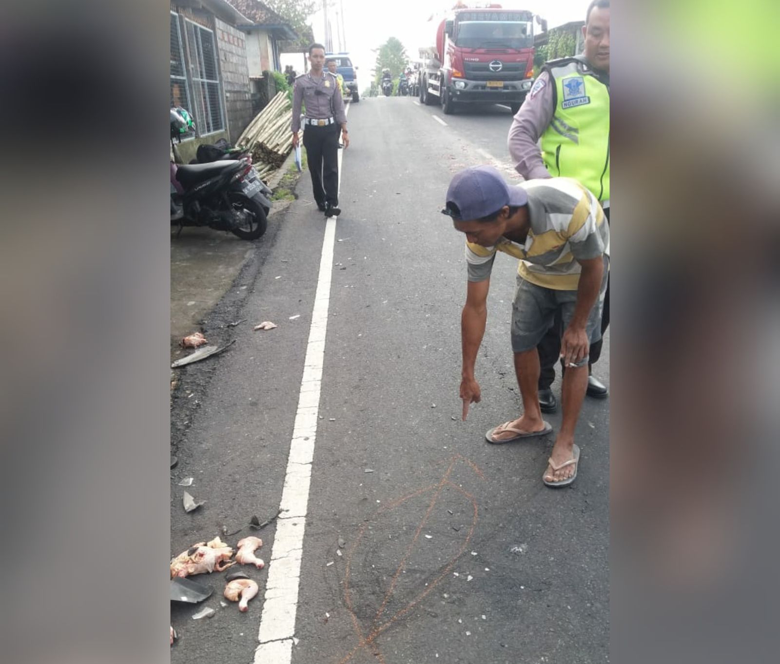 Tabrak Truk Fuso, Pengendara Motor Nyaris Mati di Tempat