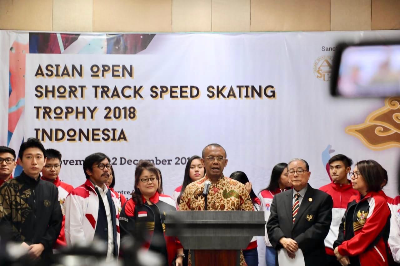 Asian Open Short Track Speed Ice Skating Trophy 2018 Diikuti Peserta dari 13 Negara
