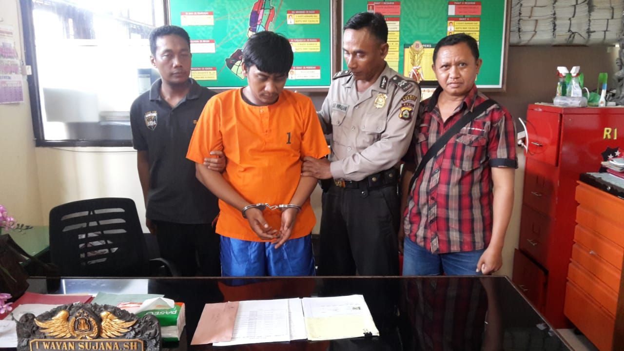 Tilep Uang Perusahaan, Sales Asal Tejakula Ditahan Aparat Polres Mengwi