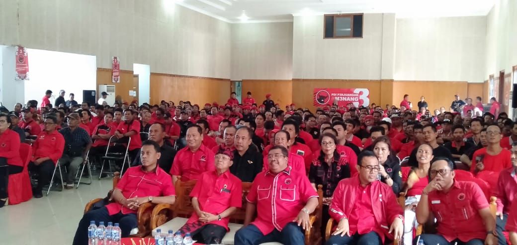 Koster Ajak Kader PDI Perjuangan Bali Gotong Royong Menangkan Pilpres dan Pileg