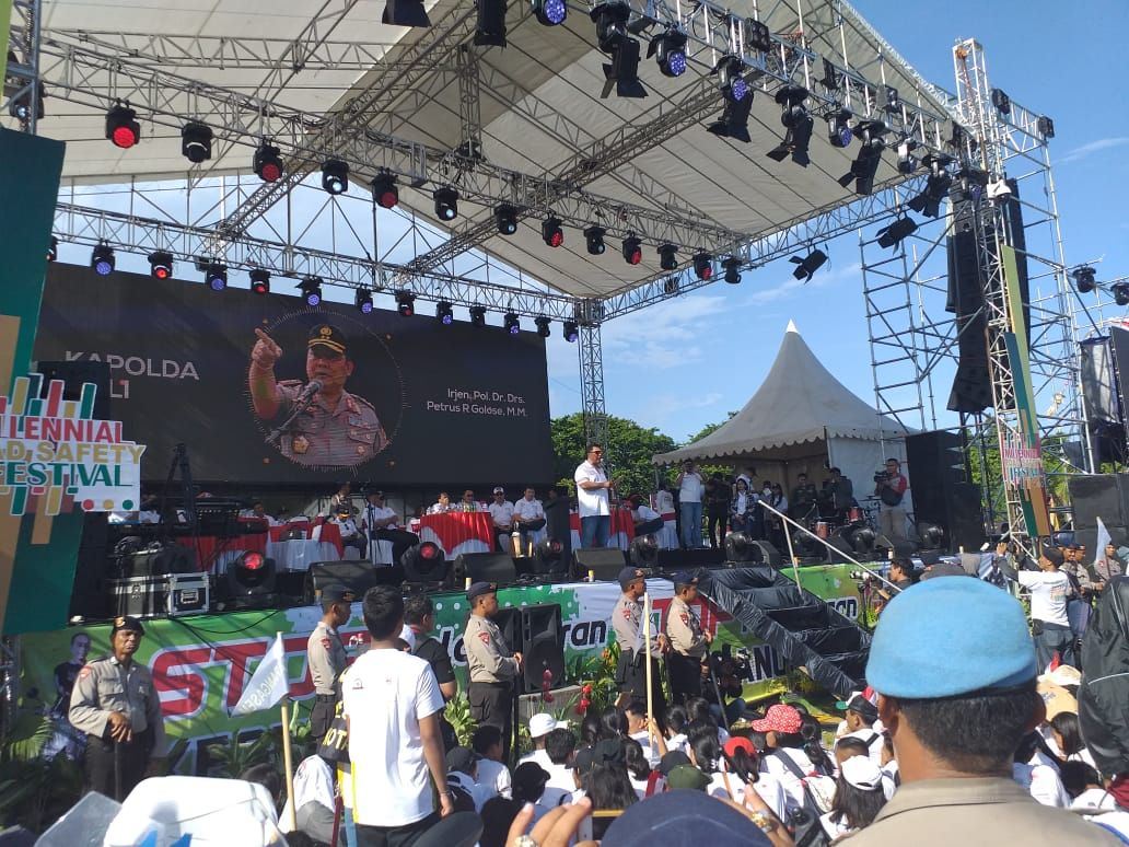 80 Ribu Kaum Muda Bali Hadiri Millenial Road Safety Festival 2019