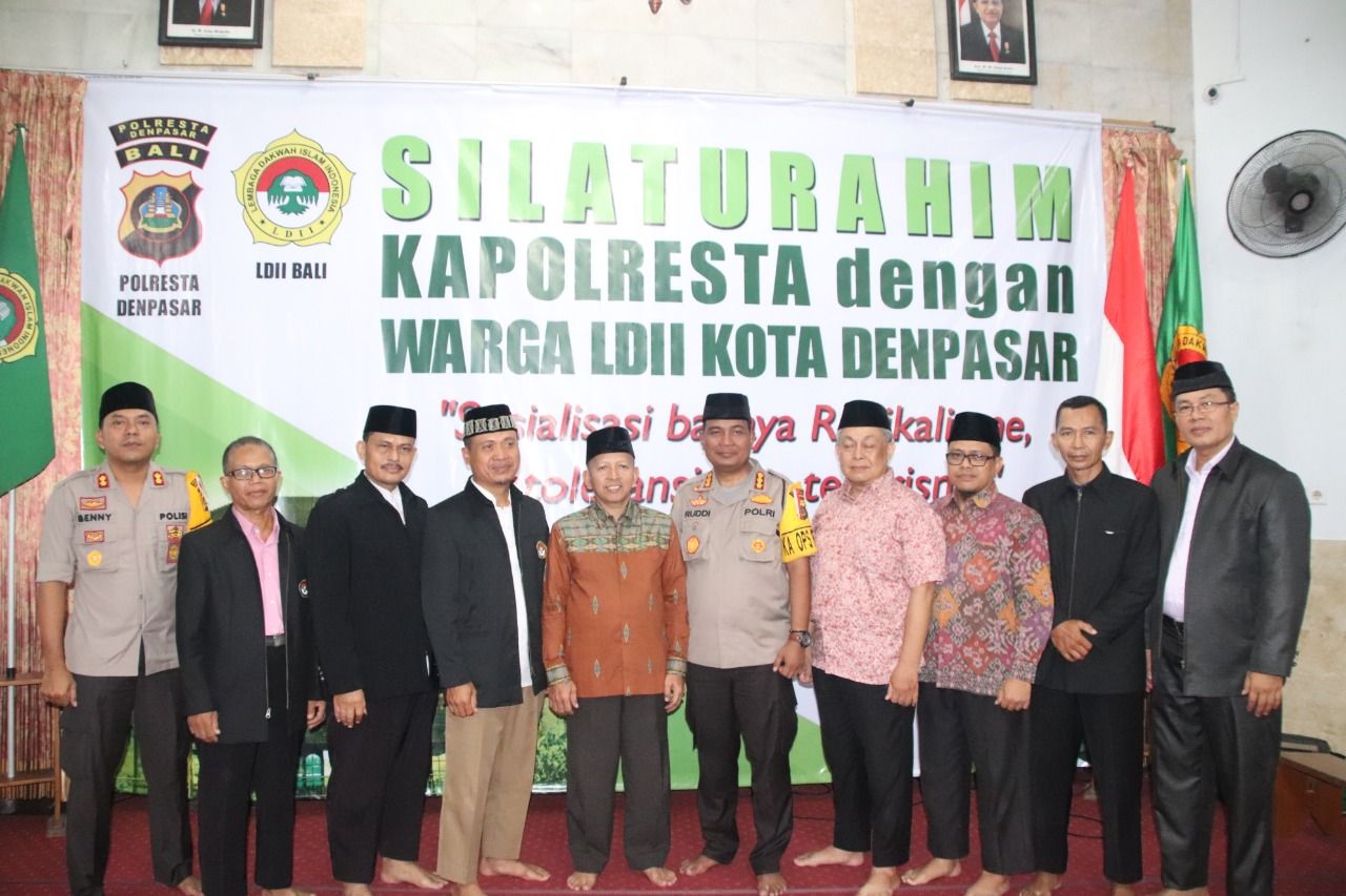 Ajak Perangi Radikalisme, Kapolresta Denpasar Gelar Silahturahmi dengan LDII