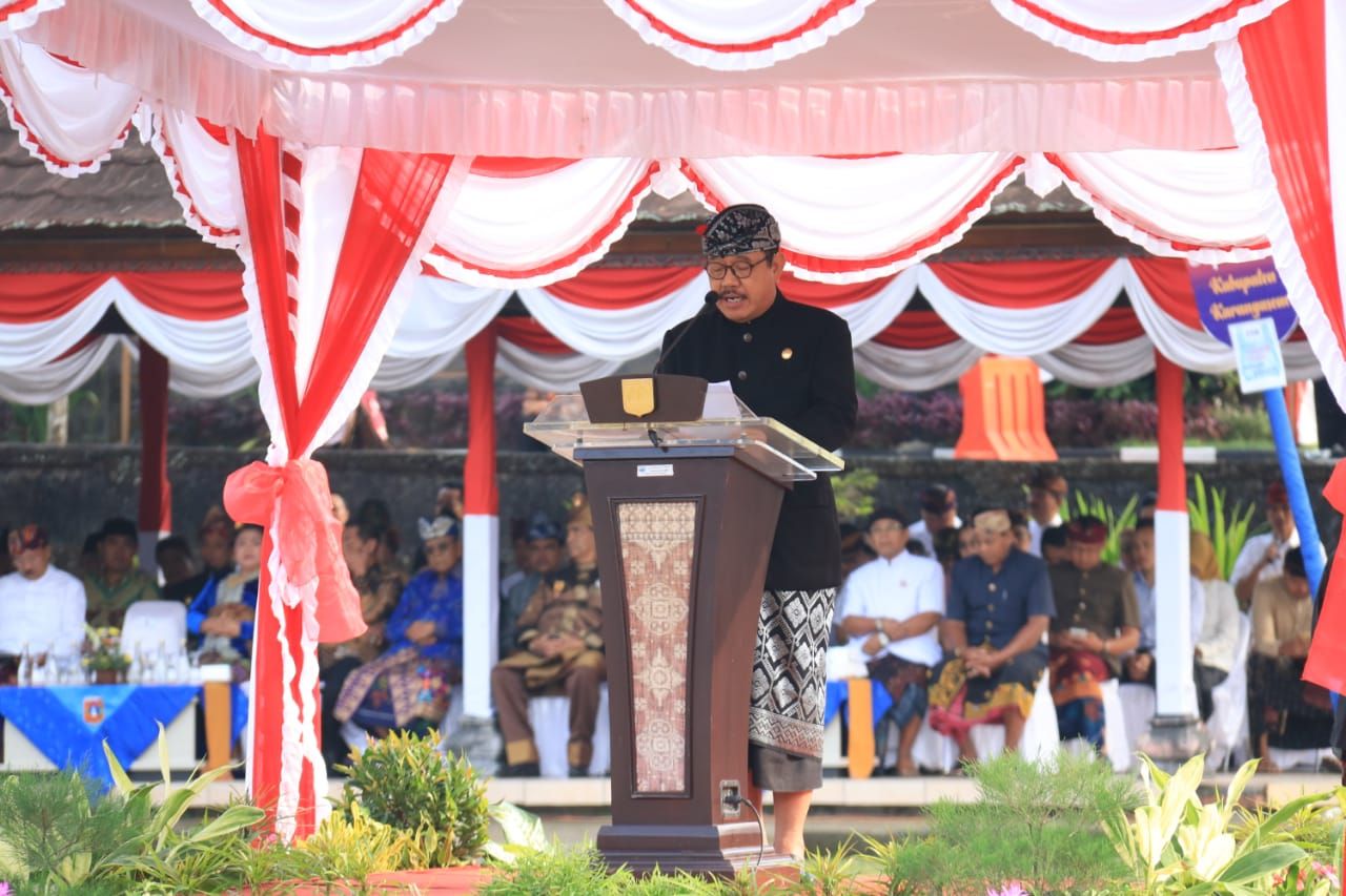 HUT Kota Amlapura, Wagub Cok Ace Ajak Gelorakan Semangat Menyama Braya